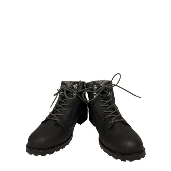 Trotters Becky 2.0 Women's Boots Black Waterproof Slip Resistant Zipper 11M New - Picture 3 of 9